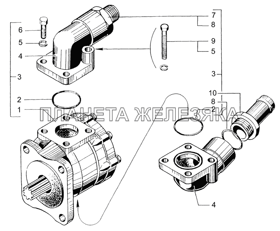 Насос масляный опрокидывающего механизма КрАЗ-65055-02