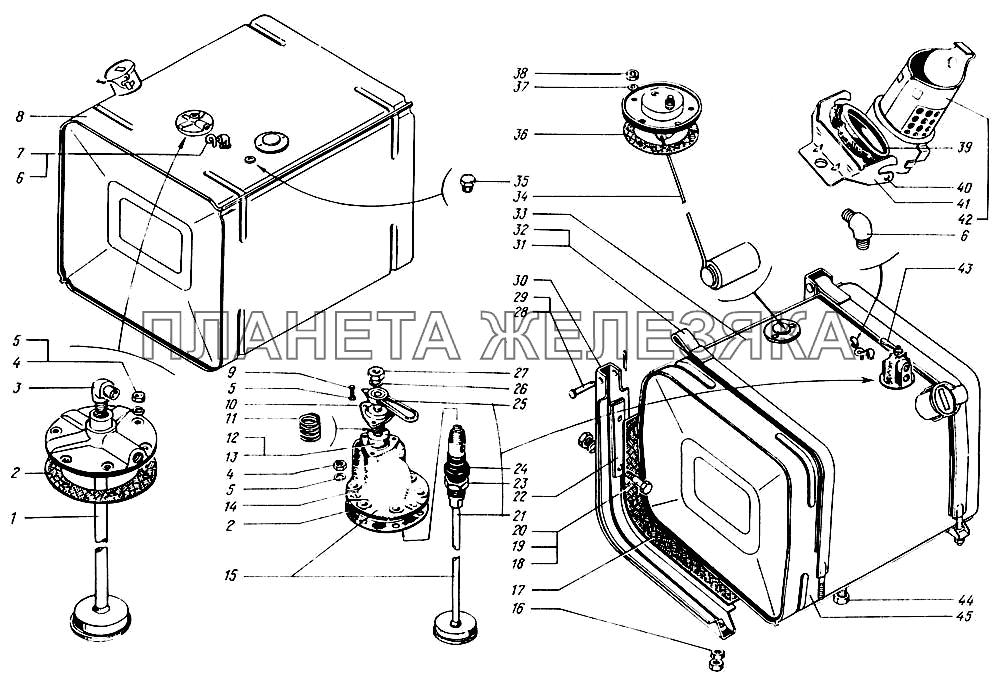 Баки топливные КрАЗ-65055