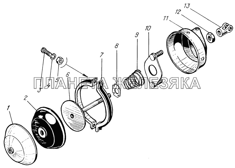 Камера тормозная передняя КрАЗ-65055