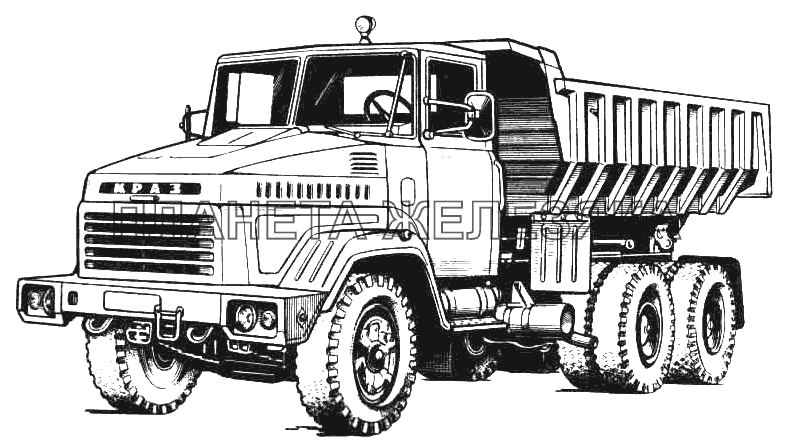 Трехосные автомобили самосвалы КрАЗ-6510 и КрАЗ-651001 КрАЗ-6510 Трехосные автомобили самосвалы КрАЗ-6510 и КрАЗ-651001 КрАЗ-6510
