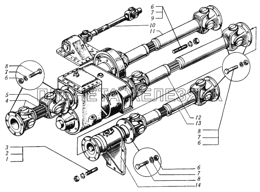 Передача карданная КрАЗ-6510