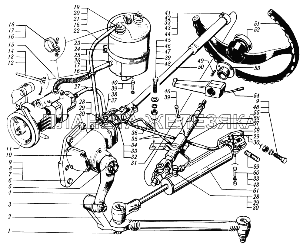 Управление рулевое КрАЗ-6510