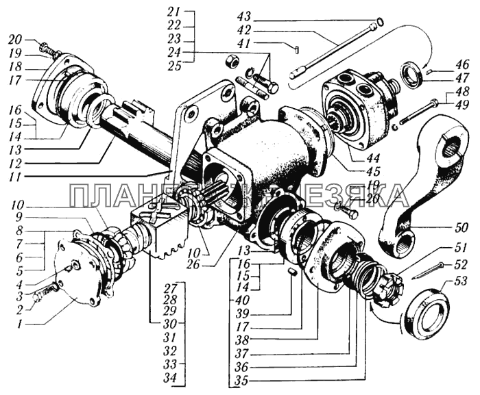 Механизм рулевой с распределителем КрАЗ-6510