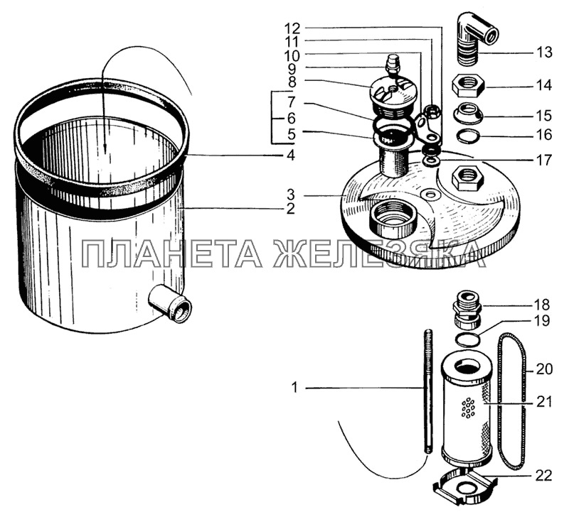 Бачок масляный КрАЗ-7133С4