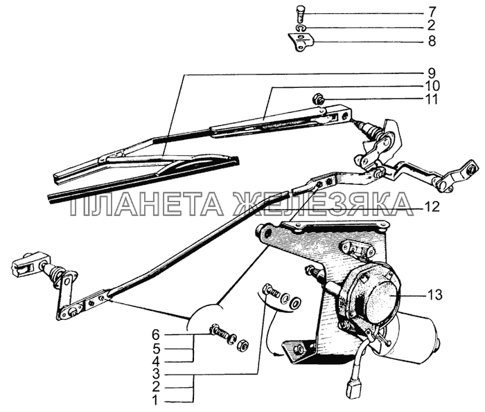 Стеклоочиститель КрАЗ-7133С4