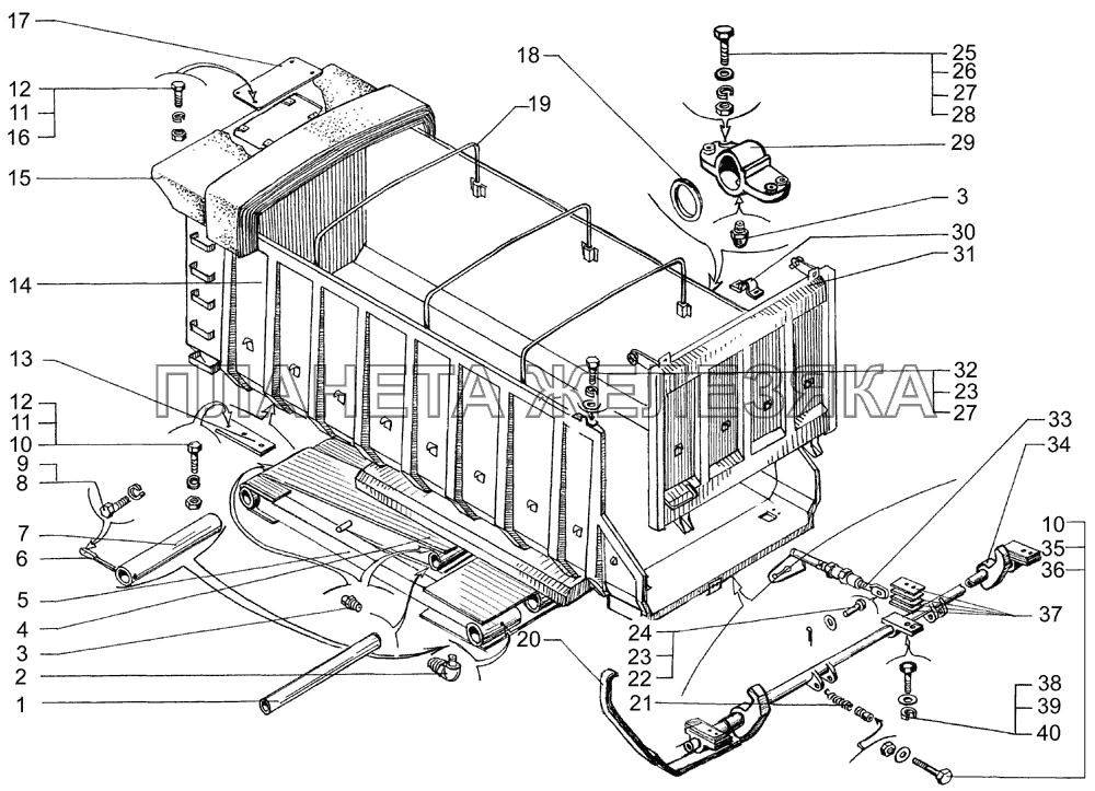 Платформа КрАЗ-7133H4