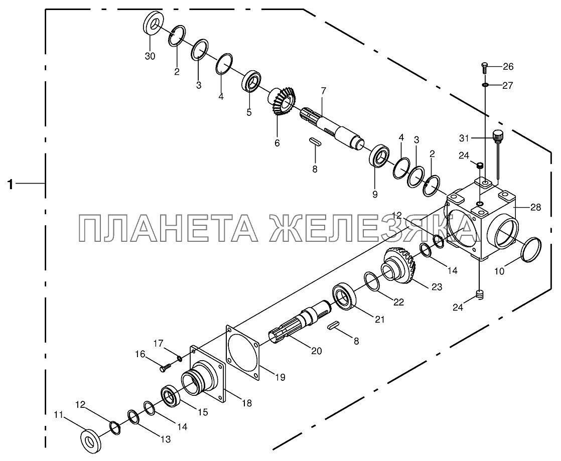 Main gearbox cpl. 1000 U/min EC280/320 Main gearbox cpl. 1000 U/min EC280/320