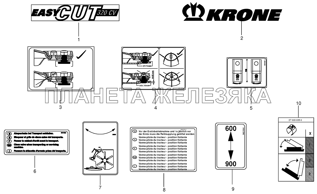 General information labels 280CV-Q, 320CV-Q, 280CRI-Q General information labels 280CV-Q, 320CV-Q, 280CRI-Q