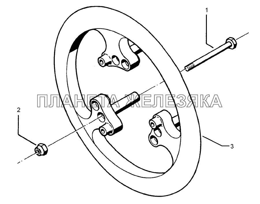 Packer wheel 900-45°-A1/M16x240 Variopack 110DP90 Packer wheel 900-45°-A1/M16x240 Variopack 110DP90