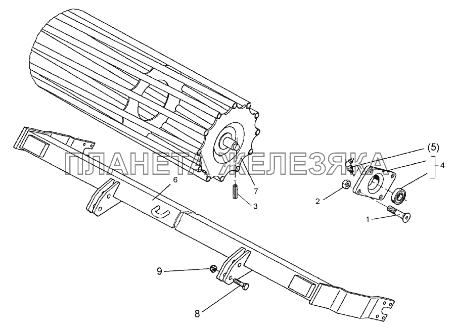 Tube bar roller D540-200 LI SM9 Thorit 8/400 Tube bar roller D540-200 LI SM9 Thorit 8/400