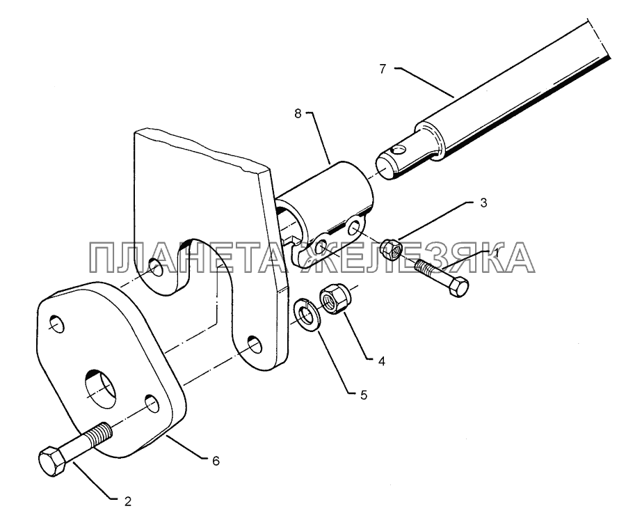 Lower link connection E55 L2 Z3 Thorit 8/400 Lower link connection E55 L2 Z3 Thorit 8/400