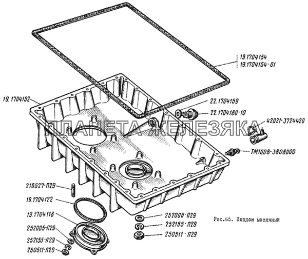 Поддон масляный ЛиАЗ 5256