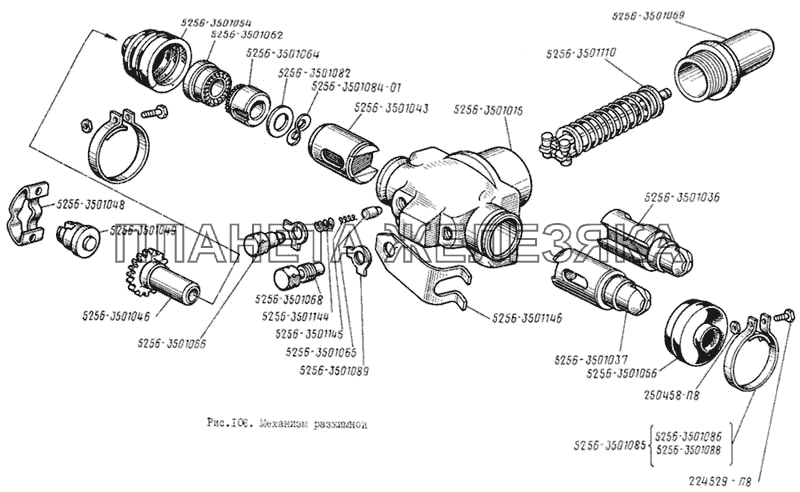 Механизм разжимной ЛиАЗ 5256