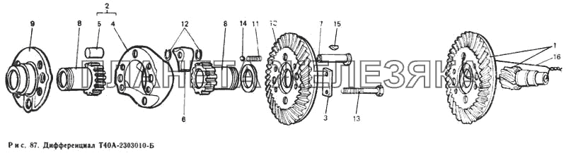 Дифференциал Т40А-2303010-Б Т-40М
