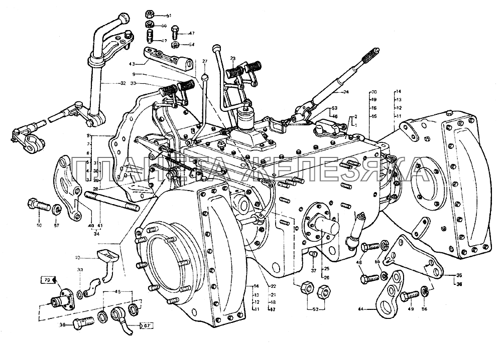 Трансмиссия ЛТЗ-55