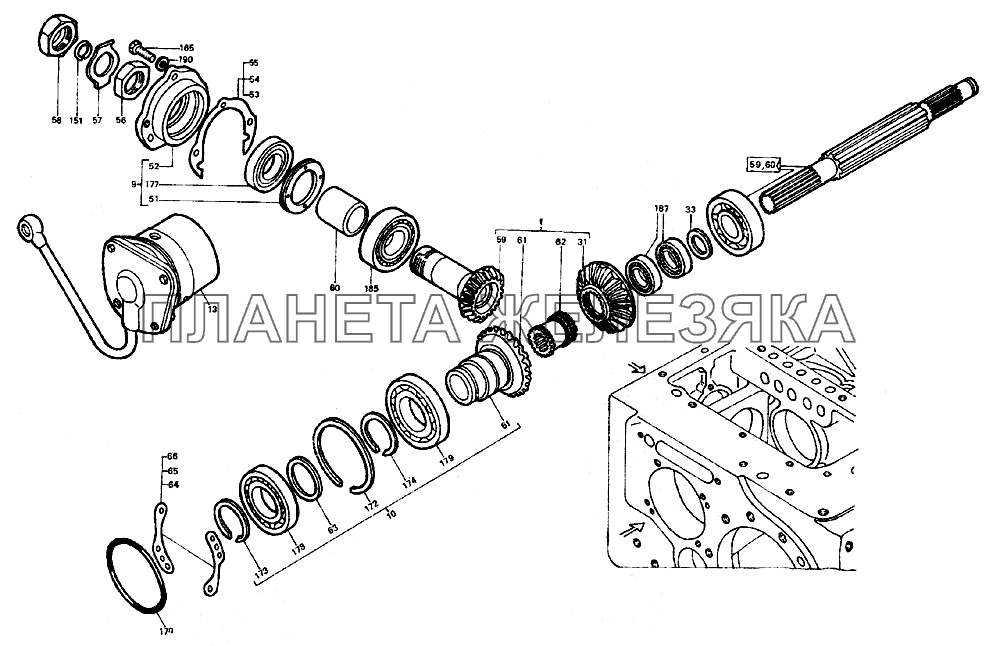 Коробка передач ЛТЗ-55