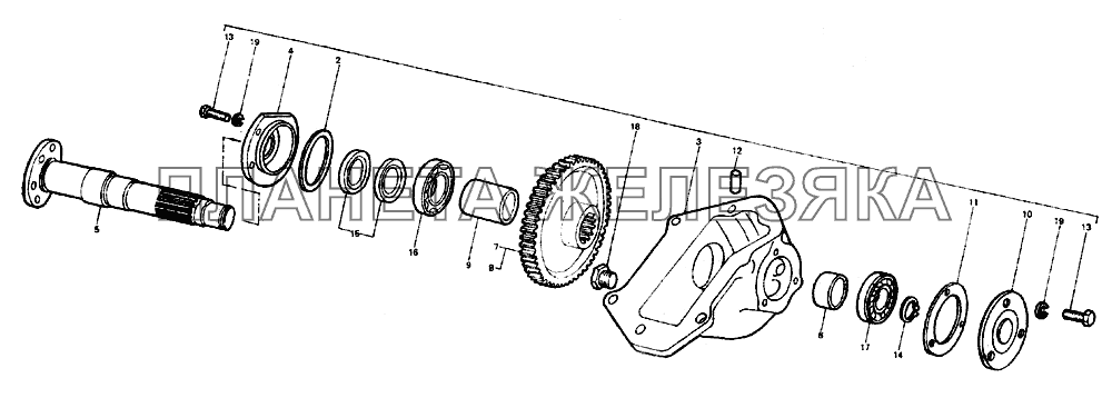 Коробка раздаточная ЛТЗ-55