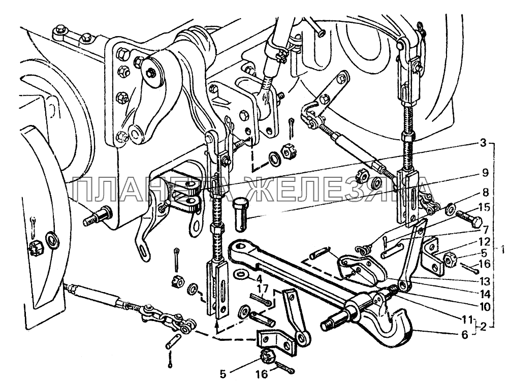 Крюк тяговый Т25-4632020-А ЛТЗ-55