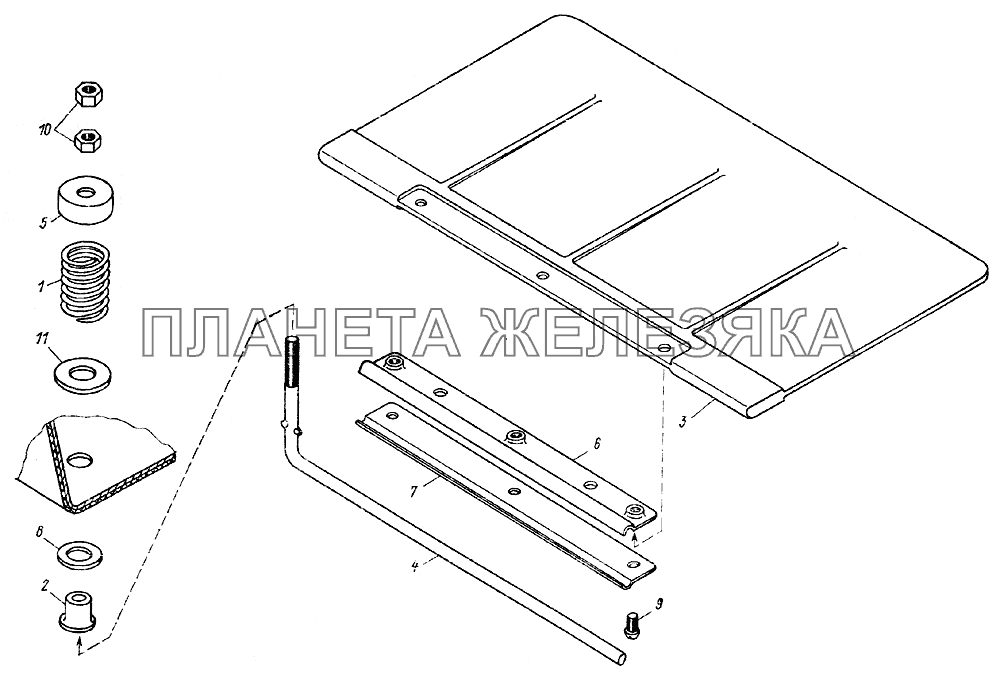 Козырек ЛТЗ-55