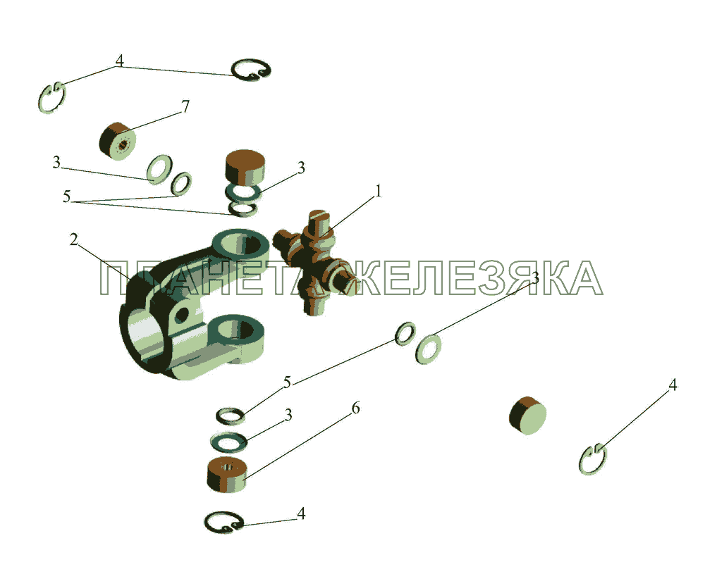Шарнир карданный МАЗ-437040 (Зубренок)