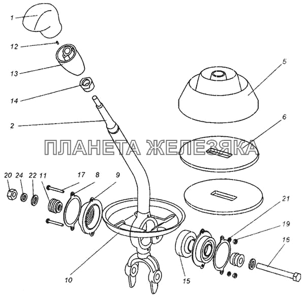 Рычаг МАЗ-437040 (Зубренок)