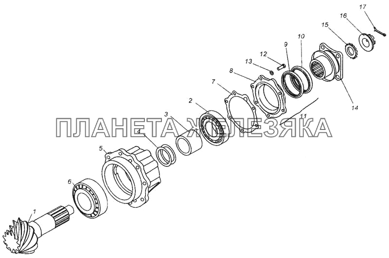 Шестерня ведущая МАЗ-437040 (Зубренок)