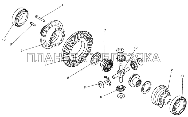 Дифференциал МАЗ-437040 (Зубренок)