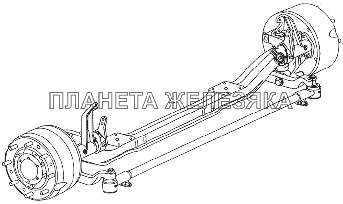 Ось передняя МАЗ-437040 (Зубренок)