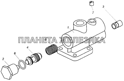 Клапан расхода и давления МАЗ-437040 (Зубренок)