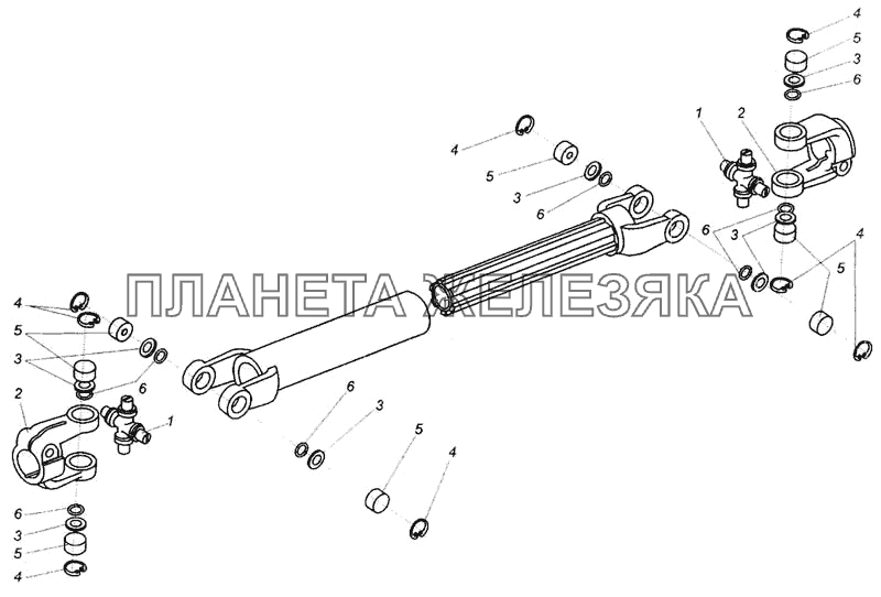 Вал нижний МАЗ-437040 (Зубренок)