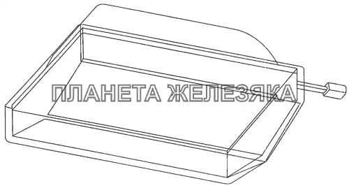 Установка плафона освещения кабины МАЗ-437040 (Зубренок)