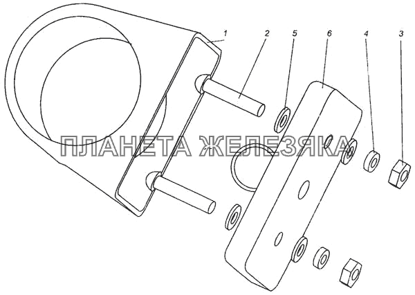 Установка габаритных огней МАЗ-437040 (Зубренок)