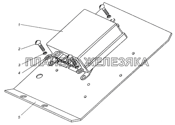 Установка электронного блока АБС № 446004 3100 ф. «WABCO» МАЗ-437040 (Зубренок)