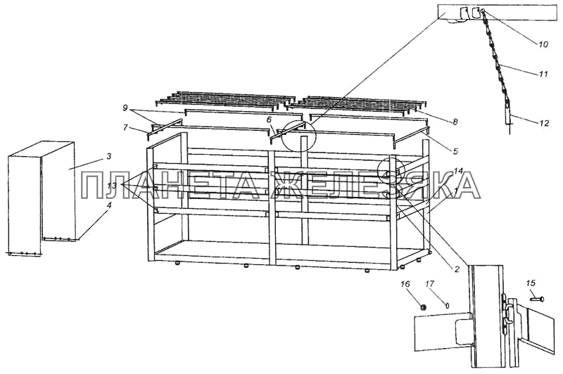 Установка тентовой надстройки и тента МАЗ-437040 (Зубренок)