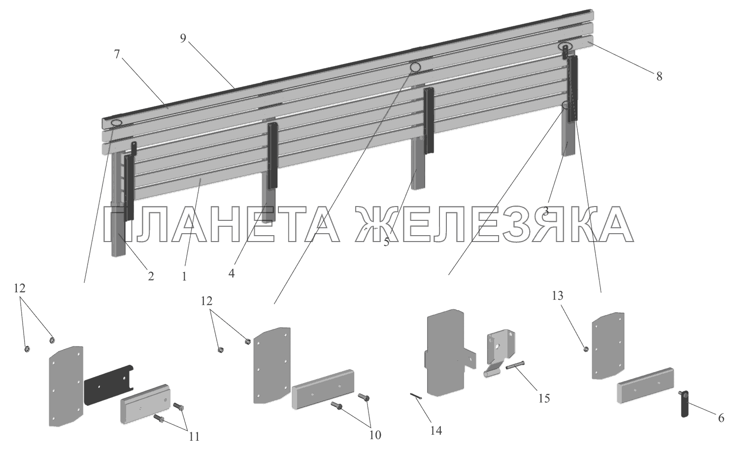 Сидение боковое 4370C-8506010-010 МАЗ-437041 (Зубренок)