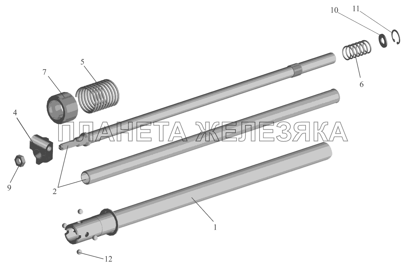 Механизм промежуточный 551639-1703325-001 МАЗ-437041 (Зубренок)