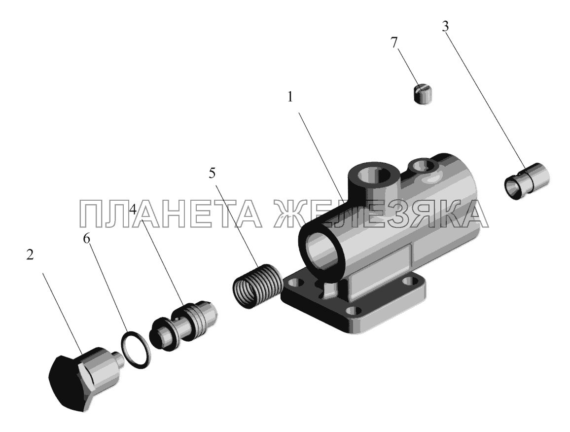 Клапан расхода давления 437040-3407260 МАЗ-437041 (Зубренок)