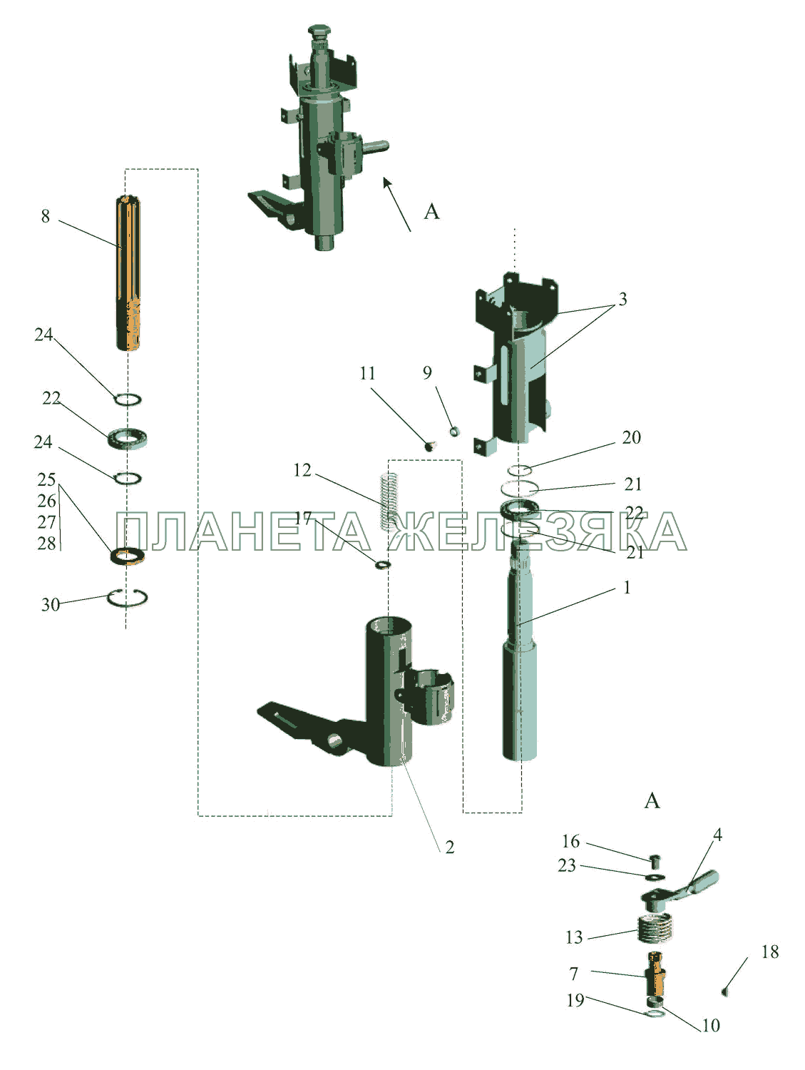 Колонка рулевая 64221-3444010 МАЗ-437043 (Зубренок)