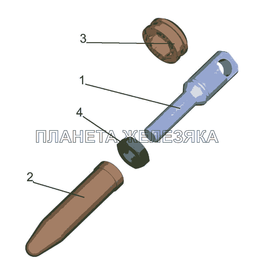 Шток 64221-3504053-010 МАЗ-437043 (Зубренок)