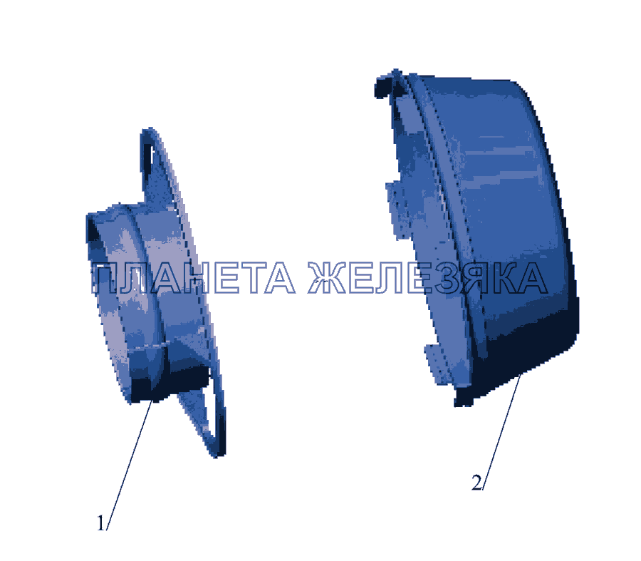 Воздухозаборник 4370-1109024 МАЗ-437043 (Зубренок)