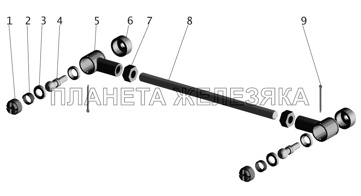 Тяга 6422-1703490-01 МАЗ-437130 (Зубренок)