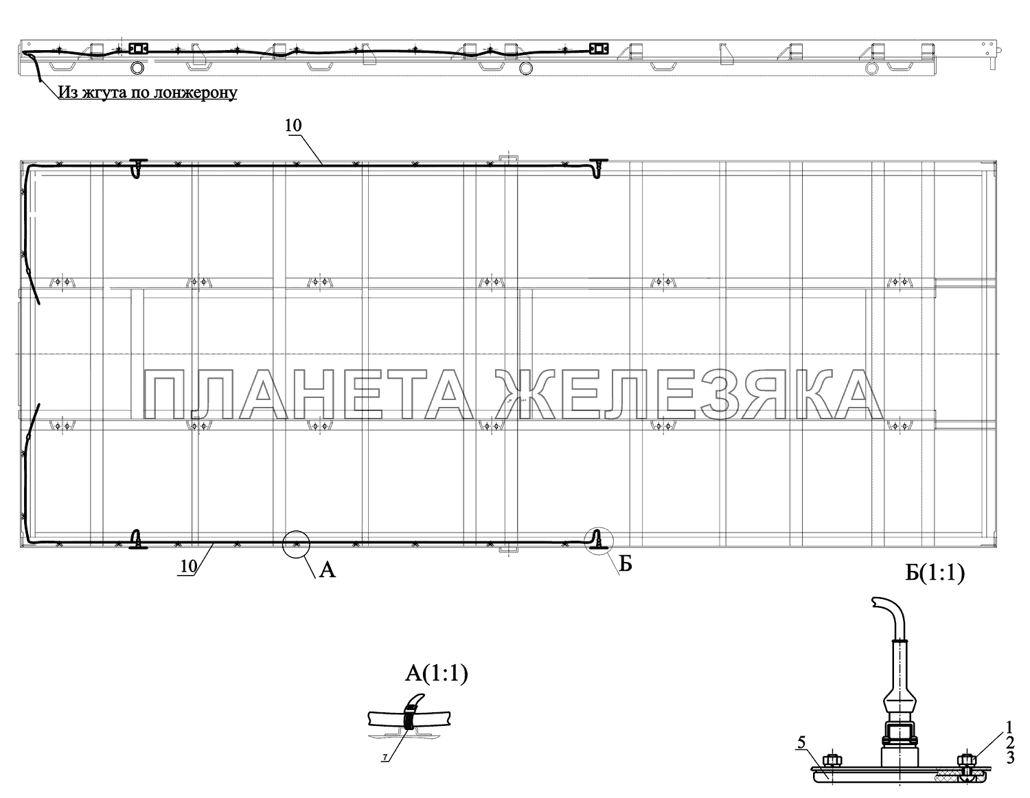 Установка боковых габаритных фонарей 437141-3700080 (-700) МАЗ-437130 (Зубренок)