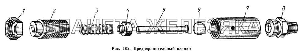 Предохранительный клапан МАЗ-500А