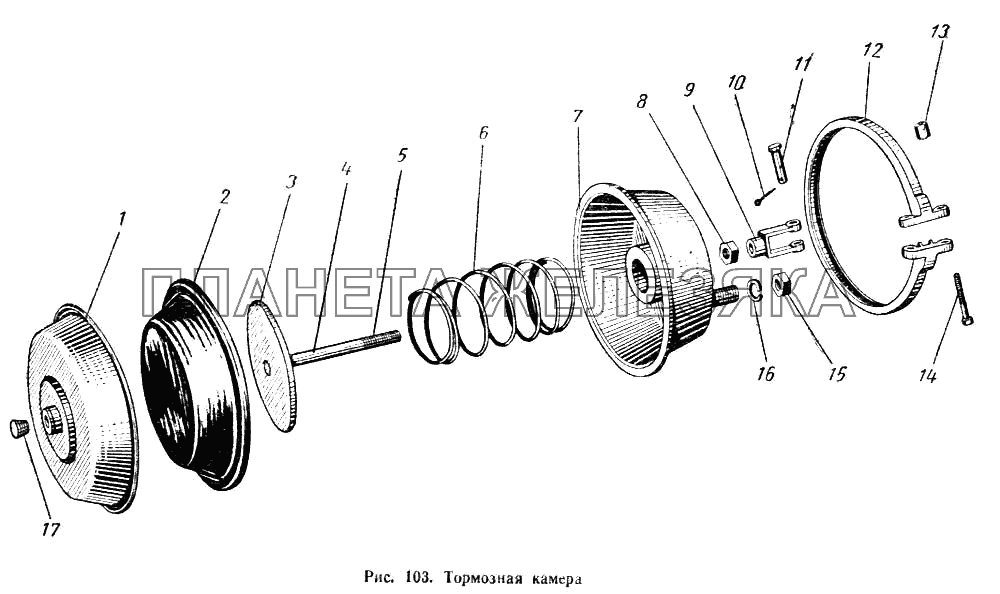 Тормозная камера МАЗ-503А