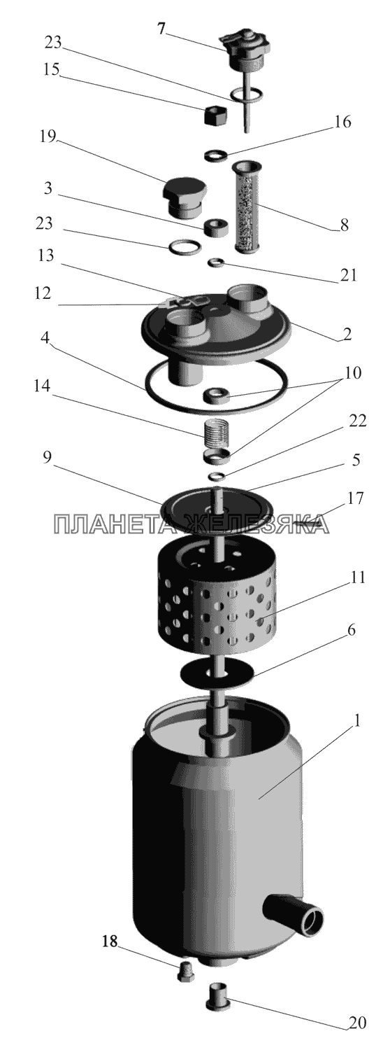 Бак масляный 5336-3410010-10 МАЗ-530905