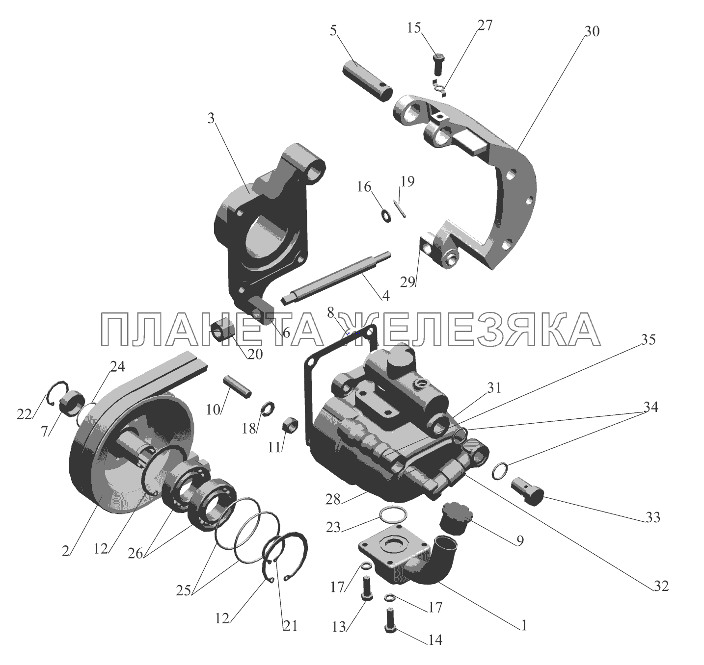 Насос 6430-3407008 МАЗ-530905