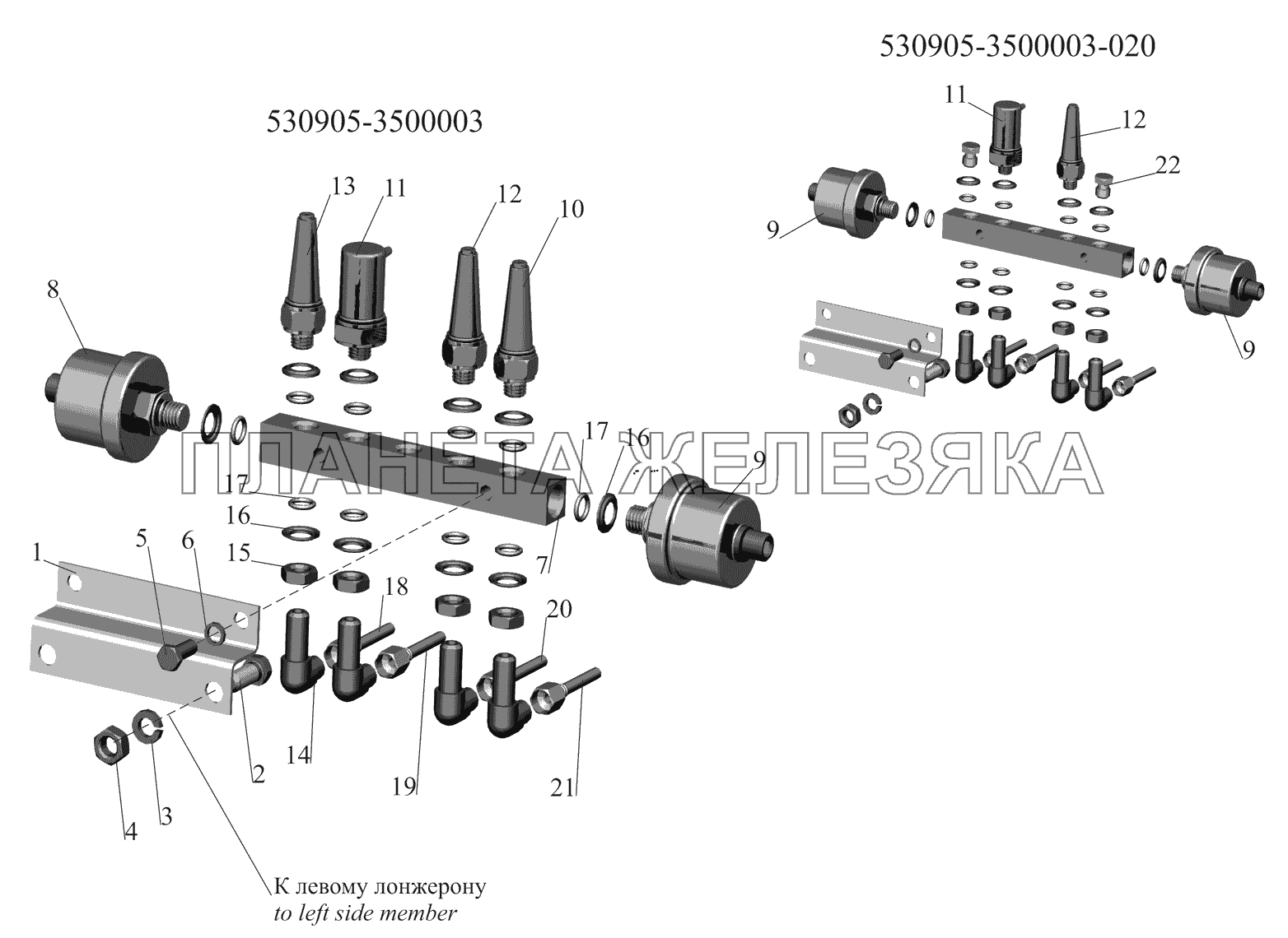 Установка датчиков МАЗ-530905