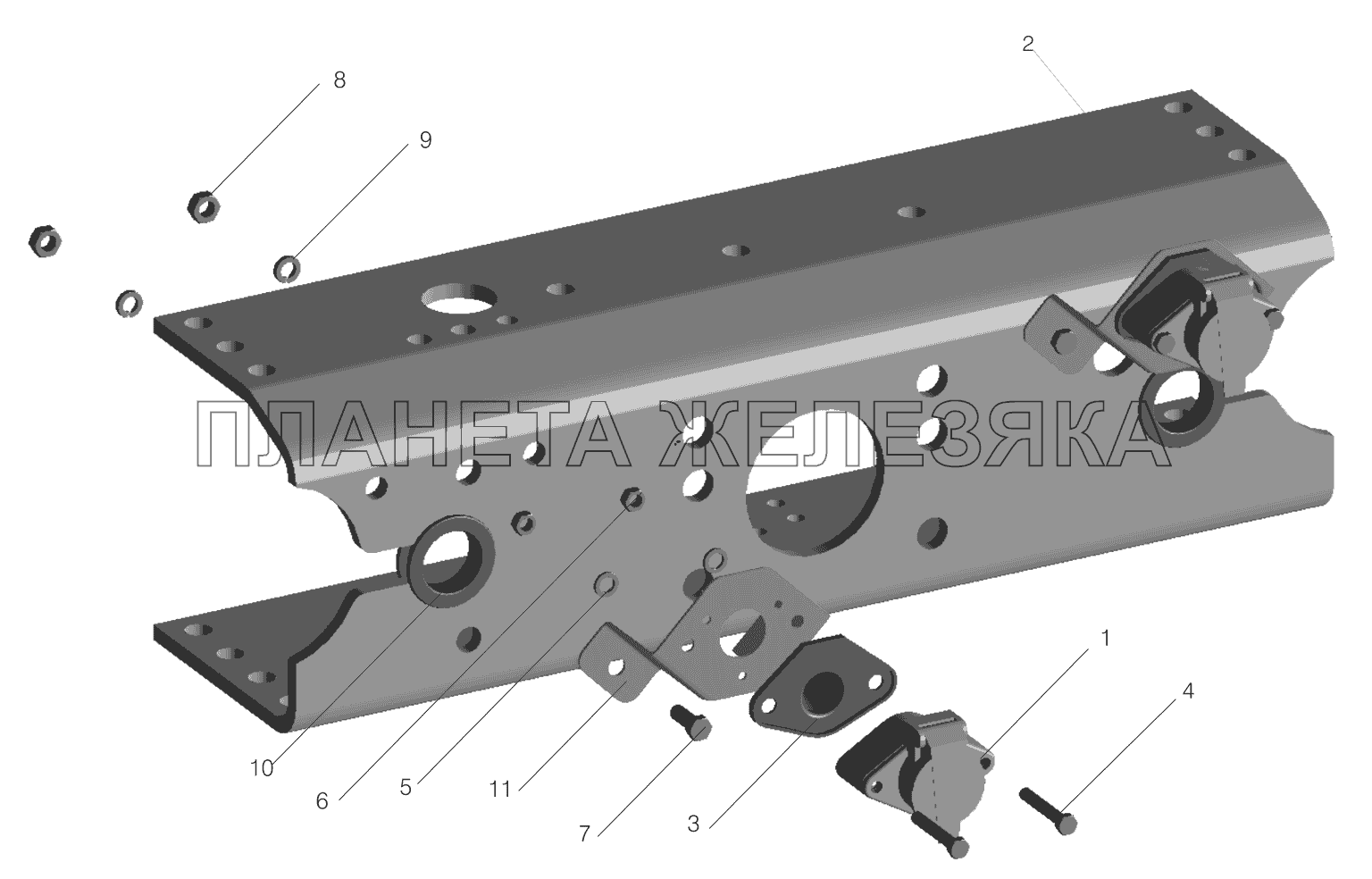 Установка розеток 63031-3700015 МАЗ-530905