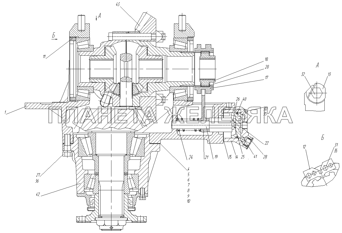 Мост передний. Редуктор 5309-2302010 (U=5.33) МАЗ-530905