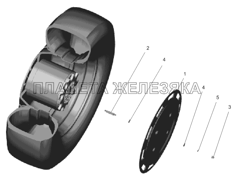 Установка шумопоглощающего колпака 5440-3104005(задние колеса) МАЗ-530905
